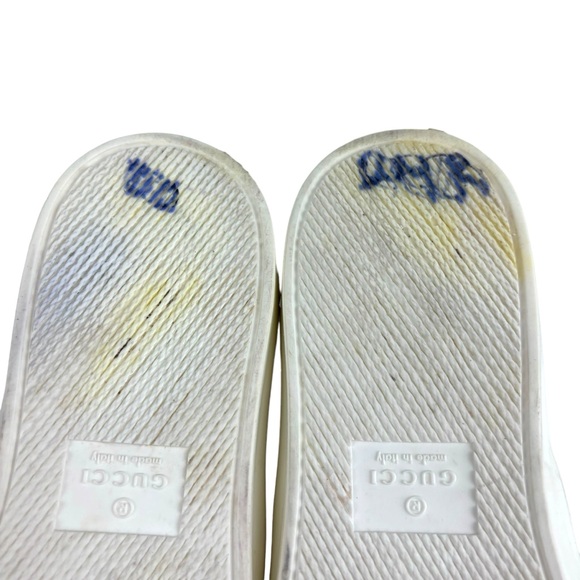 GUCCI DRY ROSE BOARD FLORAL PRINT LEATHER SLIP ON SKATE SNEAKERS - Picture 12 of 15